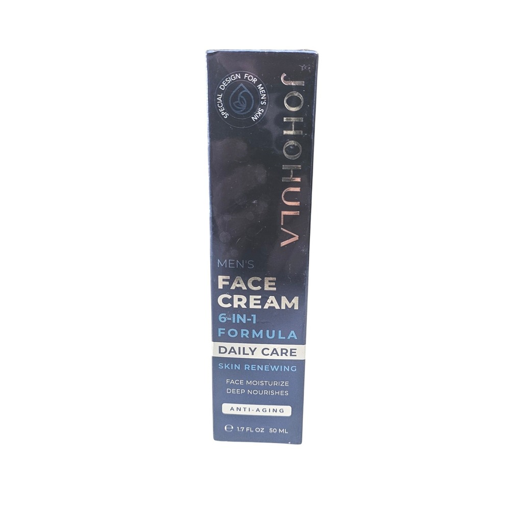 JOHOHULA Mens Face Cream 6 in 1 Formula Daily Care Anti Aging 1.7 FL OZ 50 ML ~